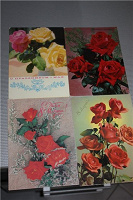Отдается в дар Советские открытки, цветы, ч.5 — розы