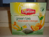 Отдается в дар Зелёный чай в пирамидках Липтон с мандарином