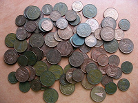 Отдается в дар монетки по1 и 2 евро пенса
