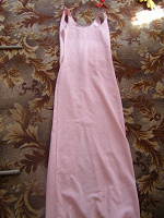Отдается в дар Платье длинное, розово-персиковое