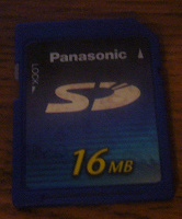 Отдается в дар SD-карта Panasonic