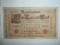 Отдается в дар 1 000 марок 1910 год.