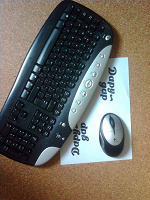 Отдается в дар Беспроводная клавиатура и мышка