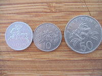 Отдается в дар монеты иностранные, осталась Украина 10 копеек 1 штука