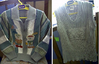 Отдается в дар Нарядные свитер и жилетка на рост 92-98см