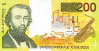 Отдается в дар Купюра))Национальна банкнота Бельгии