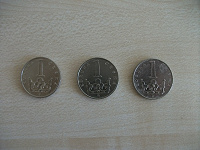 Отдается в дар Монеты (кроны)-номинал «1» из Чехии