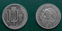 Отдается в дар монета Мексика 10 сентаво