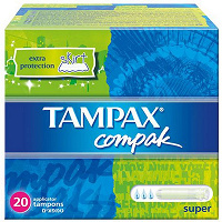 Отдается в дар Тампоны Tampax Compak super с аппликатором