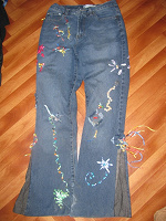 Отдается в дар джинсы со всякими наворотами