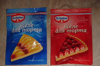 Отдается в дар пара пакетиков желе для тортика