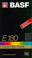 Отдается в дар 10 видеокассет VHS BASF E180 Super High Grade с записью с тв-эфира.