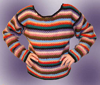 Отдается в дар Радужный свитер