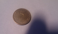 Отдается в дар Монета болгарская 5 стотинки 2000г.