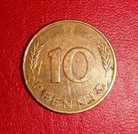Отдается в дар 10 пфеннигов ФРГ