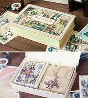 Отдается в дар Набор почтовых мини-открыток с конвертами «Алиса в стране чудес»