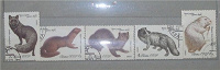 Отдается в дар марки «Ценные породы пушных зверей» СССР 1980г.