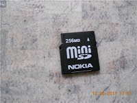 Отдается в дар Mini SD 256 MB