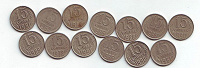 Отдается в дар монеты «15 копеек» СССР