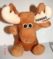 Отдается в дар Мягкая игрушка «Лось» или «Лосик» с логотипом Siemens