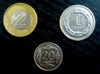 Отдается в дар 3 монеты Польши.