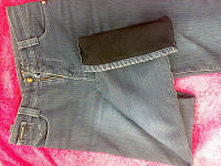 Отдается в дар джинсы женские на флисовой подкладке