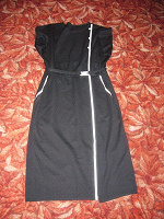 Отдается в дар Черное платье с поясом 48-50 размер