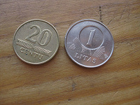 Отдается в дар Современные литовские монеты-2