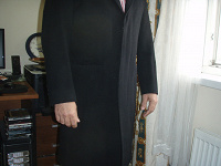 Отдается в дар Пальто мужское черное кашемир размер 48, рост от 175, б\у
