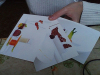 Отдается в дар 3 очень «вкусные» открытки от ресторана