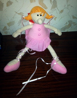 Отдается в дар Кукла девочка мягкая игрушка розовая