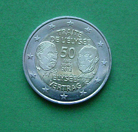 Отдается в дар монета 2 евро Франции 2013 года