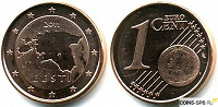 Отдается в дар 1 евроцент Эстонии 2011 год