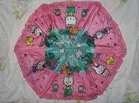 Отдается в дар Ткань от зонта Hello Kitty на ХМ