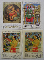 Отдается в дар марки — искусство — СССР, Монголия, Венгрия