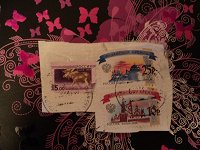 Отдается в дар марки с конверта — погашены