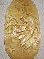 Отдается в дар картинка«Золотая рыбка» резьба по дереву