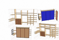 Отдается в дар Проект шкафа-купе, гардеробной или углового шкафа