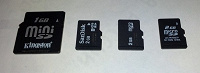 Отдается в дар Карты памяти microSD, miniSD