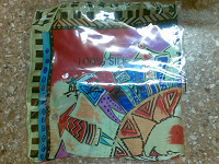 Отдается в дар Разноцветный шелковый платок — 100% шелк