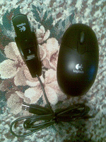 Отдается в дар Logitech RX600 Cordless Optical Mouse Black USB