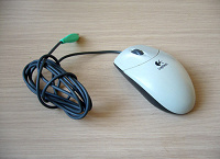 Отдается в дар Мышка оптическая «Logitech» (разъем PS/2)