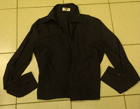 Отдается в дар Блуза-рубашка черная, р.44-46