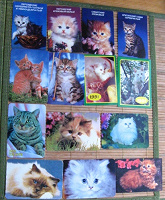 Отдается в дар Календарики с кошками №2