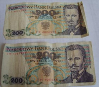 Отдается в дар Банкноты Польши 1986, 1988 г