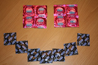 Отдается в дар 15 latex condoms