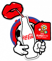 Отдается в дар Футболка Coca-Cola Euro-2012