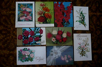 Отдается в дар Ещё открытки с цветами в коллекции.
