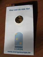 Отдается в дар Значок — пуговица декоративная «1 Euro»