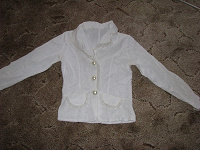 Отдается в дар белый летний пиджак 42-44